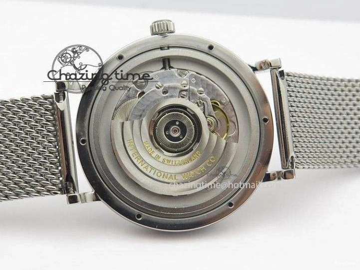 MIROTIME 1218 Portofino SCHAFFHAUSEN SS MKF 1:1 Best Edition Black Dial On Mesh Bracelet A Sporty 7342